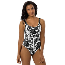 Load image into Gallery viewer, One-Piece Swimsuit 'Black Roses'