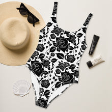 Load image into Gallery viewer, One-Piece Swimsuit 'Black Roses'