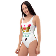 Load image into Gallery viewer, One-Piece Swimsuit 'Toda la vida Ibiza'