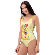 Load image into Gallery viewer, One-Piece Swimsuit 'Pasta and shoes'