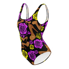 Load image into Gallery viewer, One-Piece Swimsuit 'Purple Gold'