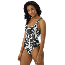 Load image into Gallery viewer, One-Piece Swimsuit 'Black Roses'