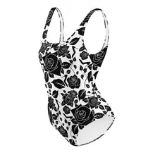 Load image into Gallery viewer, One-Piece Swimsuit 'Black Roses'