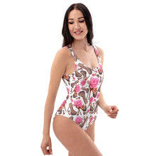 Load image into Gallery viewer, One-Piece Swimsuit Bua 'Rose pink flower'