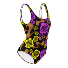 Load image into Gallery viewer, One-Piece Swimsuit 'Purple Gold'