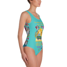 Load image into Gallery viewer, One-Piece Swimsuit 'Neon island'