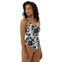 Load image into Gallery viewer, One-Piece Swimsuit 'Black Roses'