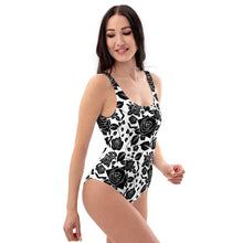 Load image into Gallery viewer, One-Piece Swimsuit 'Black Roses'