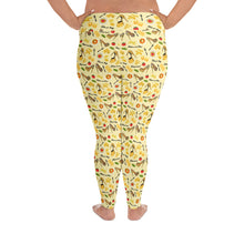 Load image into Gallery viewer, Plus Size Leggings Ravioli 'Pasta and shoes'