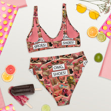 Load image into Gallery viewer, Recycled high-waisted bikini 'OMG. Shoes!'
