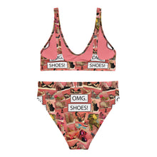 Load image into Gallery viewer, Recycled high-waisted bikini 'OMG. Shoes!'