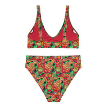 Load image into Gallery viewer, Recycled high-waisted bikini 'Artisans love'