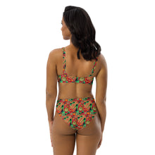 Load image into Gallery viewer, Recycled high-waisted bikini 'Artisans love'