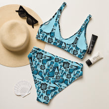 Load image into Gallery viewer, Recycled high-waisted bikini 'Travel dream'