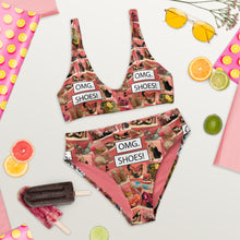 Load image into Gallery viewer, Recycled high-waisted bikini 'OMG. Shoes!'
