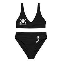 Load image into Gallery viewer, Recycled high-waisted bikini 'Kilame logo'