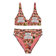 Load image into Gallery viewer, Recycled high-waisted bikini 'OMG. Shoes!'