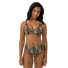 Load image into Gallery viewer, Recycled high-waisted bikini Tiko 'Nude embroidery'
