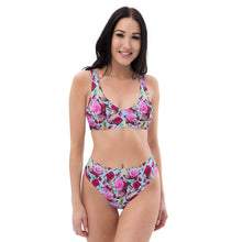 Load image into Gallery viewer, Recycled high-waisted bikini 'Jungle Paradise'