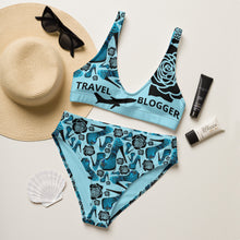 Load image into Gallery viewer, Recycled high-waisted bikini 'Travel dream'