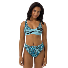 Load image into Gallery viewer, Recycled high-waisted bikini 'Travel dream'
