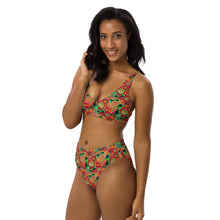 Load image into Gallery viewer, Recycled high-waisted bikini 'Artisans love'