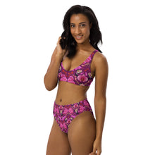 Load image into Gallery viewer, Recycled high-waisted bikini 'Orchidee'