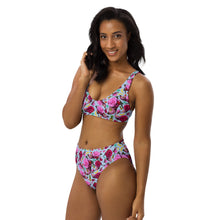 Load image into Gallery viewer, Recycled high-waisted bikini 'Jungle Paradise'