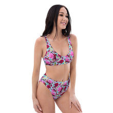 Load image into Gallery viewer, Recycled high-waisted bikini 'Jungle Paradise'