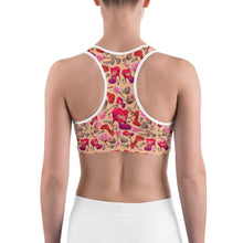 Load image into Gallery viewer, Sports bra 'Flowers mix shoes'