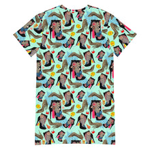 Load image into Gallery viewer, T-shirt dress Medusa Reef 'Ocean'