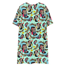 Load image into Gallery viewer, T-shirt dress Medusa Reef 'Ocean'