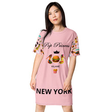 Load image into Gallery viewer, T-shirt dress 'Pink Pop Princess'