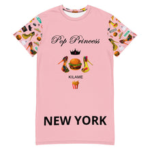 Load image into Gallery viewer, T-shirt dress 'Pink Pop Princess'