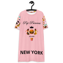 Load image into Gallery viewer, T-shirt dress 'Pink Pop Princess'