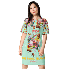 Load image into Gallery viewer, T-shirt dress Juni 'Ibiza life'