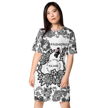 Load image into Gallery viewer, T-shirt dress Ferob 'Lace'