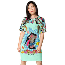 Load image into Gallery viewer, T-shirt dress Medusa Reef 'Ocean'