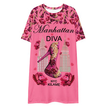 Load image into Gallery viewer, T-shirt dress Virli 'Diamond shoes'