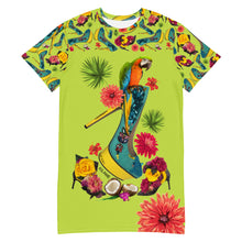 Load image into Gallery viewer, T-shirt dress 'Tropical'