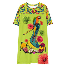Load image into Gallery viewer, T-shirt dress 'Tropical'