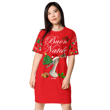Load image into Gallery viewer, T-shirt dress 'Buon Natale'