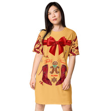 Load image into Gallery viewer, T-shirt dress 'Feliz Navidad'