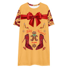 Load image into Gallery viewer, T-shirt dress 'Feliz Navidad'