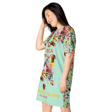 Load image into Gallery viewer, T-shirt dress Juni 'Ibiza life'