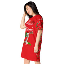 Load image into Gallery viewer, T-shirt dress 'Buon Natale'