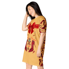 Load image into Gallery viewer, T-shirt dress 'Feliz Navidad'