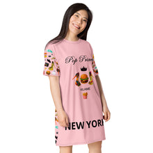 Load image into Gallery viewer, T-shirt dress 'Pink Pop Princess'