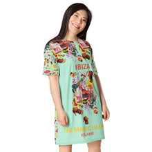 Load image into Gallery viewer, T-shirt dress Juni 'Ibiza life'