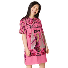 Load image into Gallery viewer, T-shirt dress Virli 'Diamond shoes'